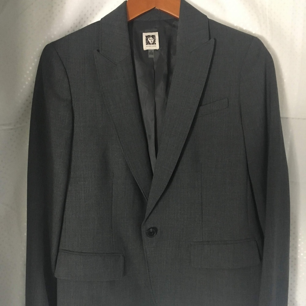 Anne Klein One Button  Blend Blazer